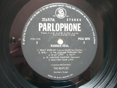 The Beatles Rubber Soul Vinyl South Africa 1965 Parlophone Stereo