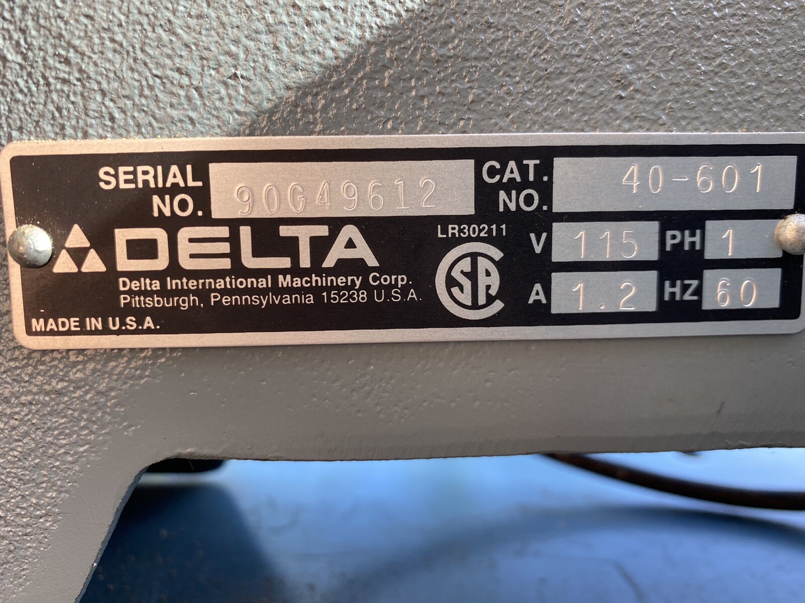 Delta Scro1l Saw Model 40601 115V Excellent Condition eBay