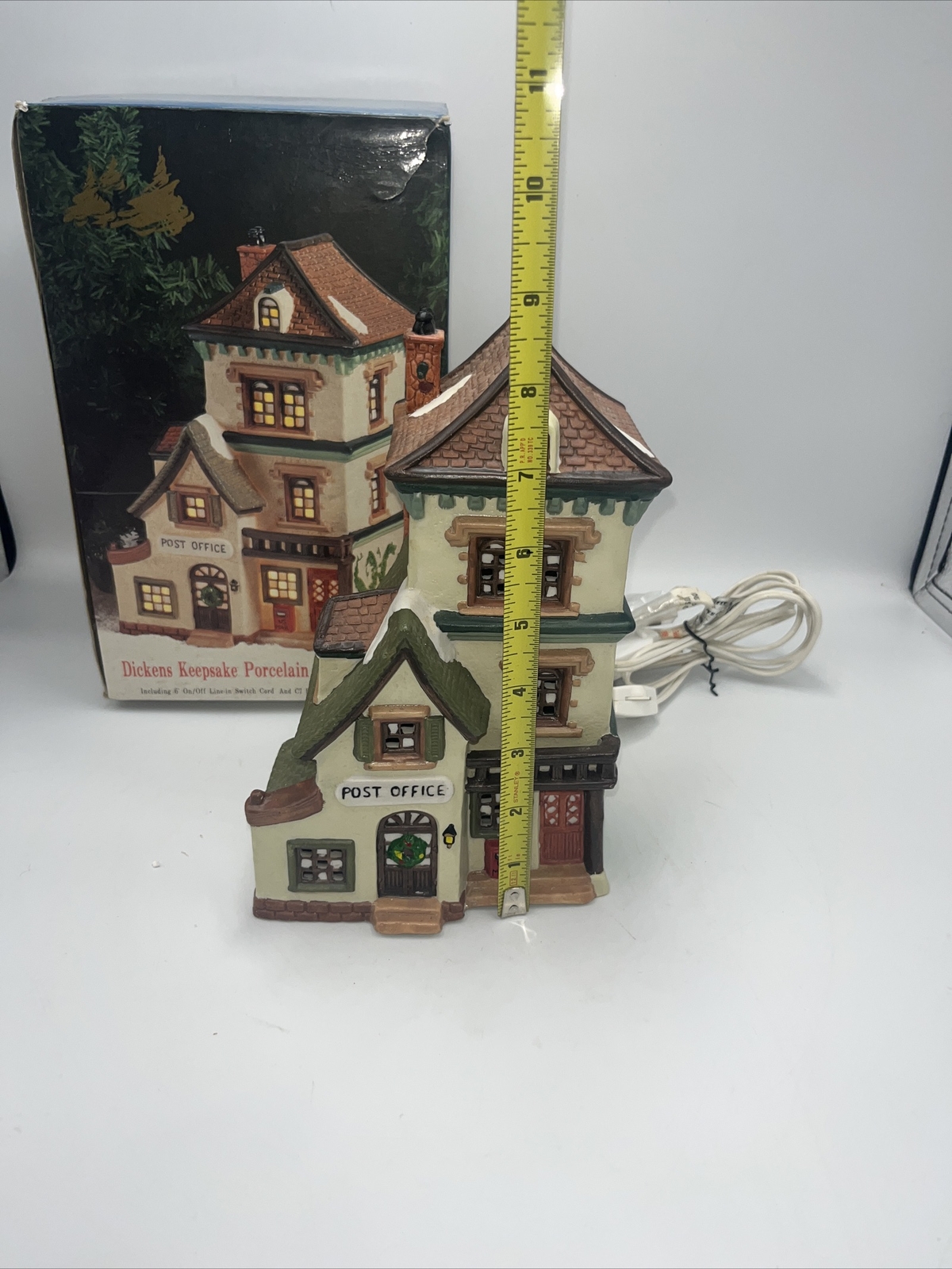 Vintage Dickens Keepsake Porcelain Lighted House POST OFFICE EUC eBay