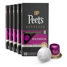  Medium Roast Espresso Capsules Compatible with Nespresso Original Machine - ...