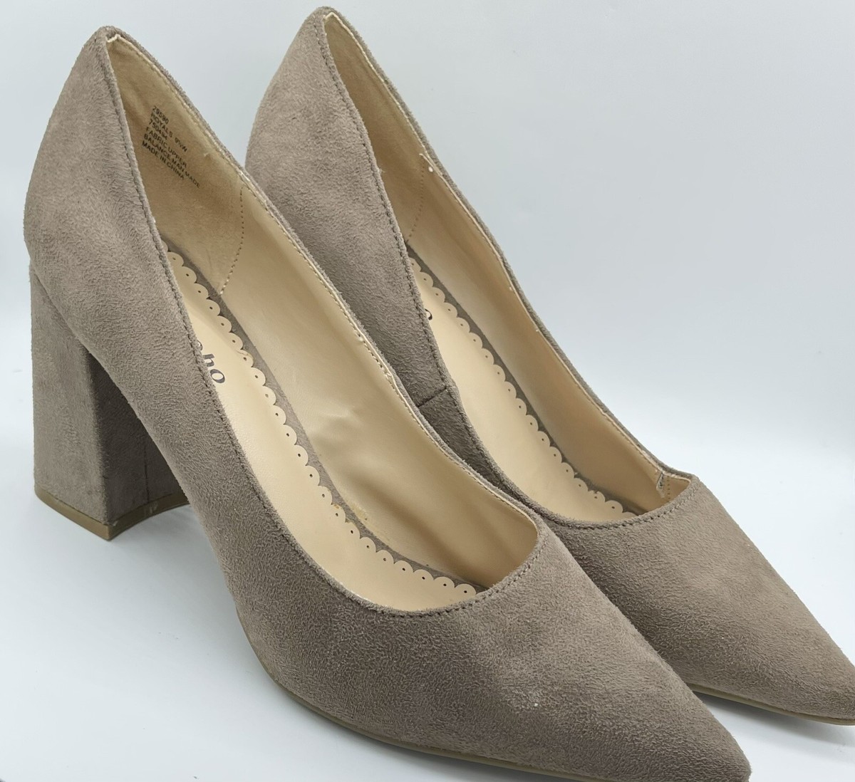 ZIGI SOHO Womens Royals Heels Size Wide Brown Taupe Dress Shoes