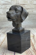 Labrador Retriever Hund Deko Lost Wachs Methode 100% Echt Bronze Statue Figur