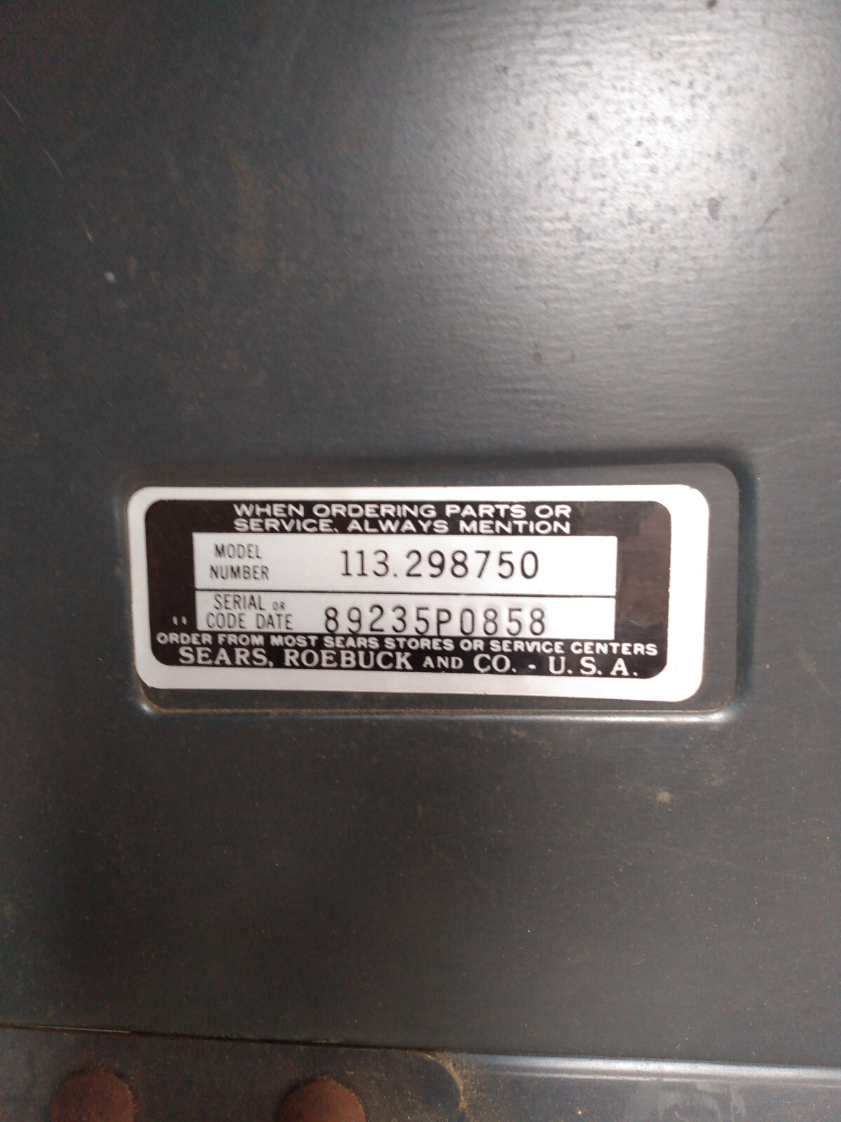 Vintage Sears Craftsman 10" Table Saw & Stand w/ casters model 113