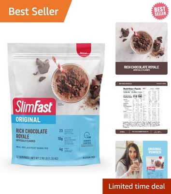 Creamy Chocolate Royale Meal Replacement, Fiber-Rich, 23 Vitamins, 52 Servings