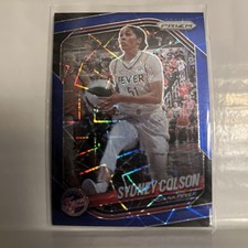 Sydney Colson 2025 Panini Prizm WNBA Blue Velocity Prizm Card #1 Indiana Fever