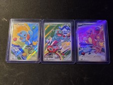 Charmander 38, Bulbasaur 37 & Squirtle 39 Pokemon Promo Card Set - Near Mint
