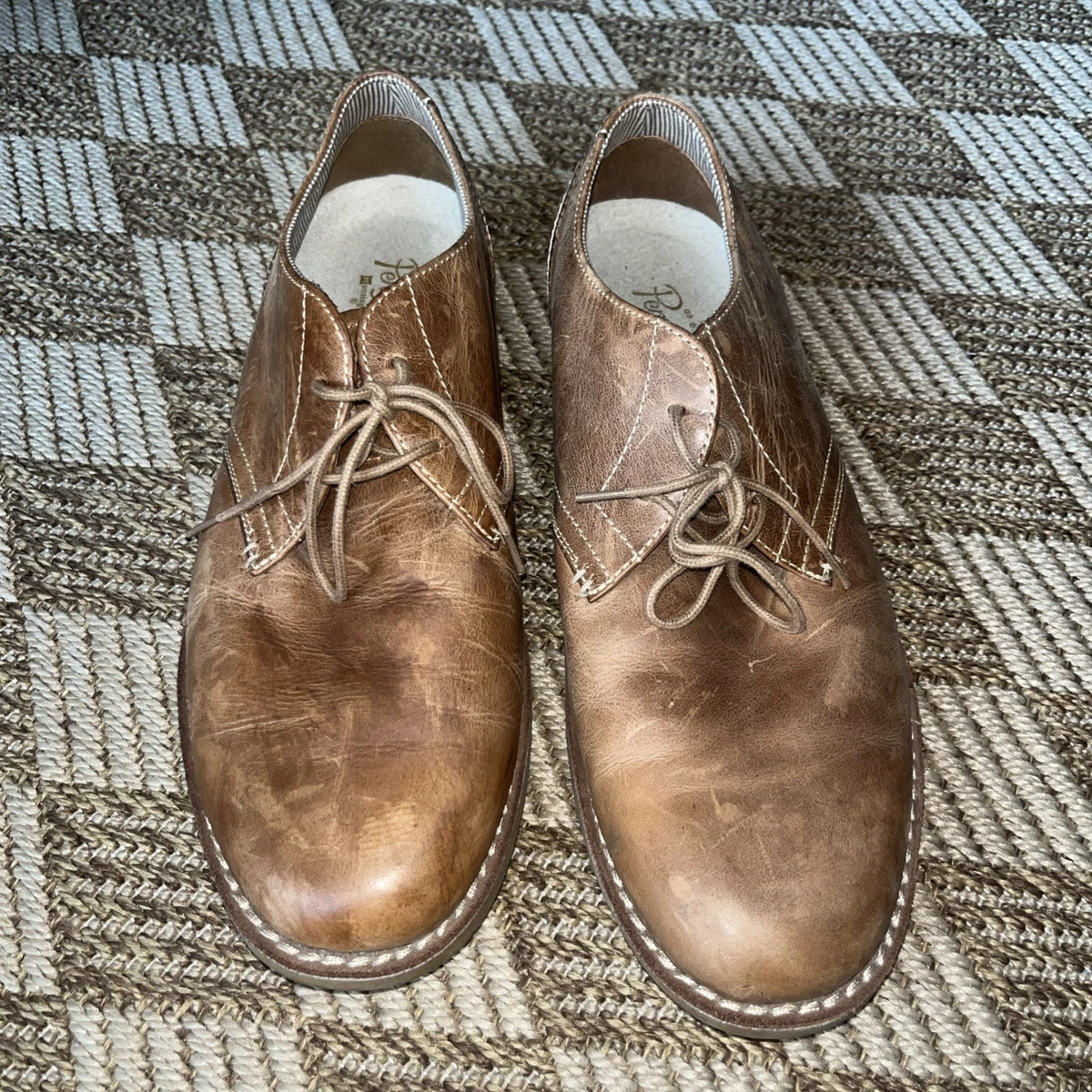 penguin brown dress shoes Original Penguin Men's Terrest Sneakers in Dark Beige/Beige, Size 10.5