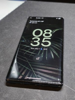 Google Pixel 6 Pro Black 128GB Scuffed Glass UNLOCKED
