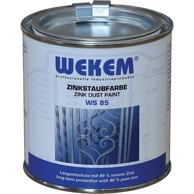 Zinc Dust Paint WS85 Dark Grey, Metallic Ma 375ml Can WEKEM