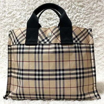 【archive】Burberry Blue label archive bag BURBERRY BLUE LABEL Canvas & Leather Tote Hand Bag Shoulder Bag