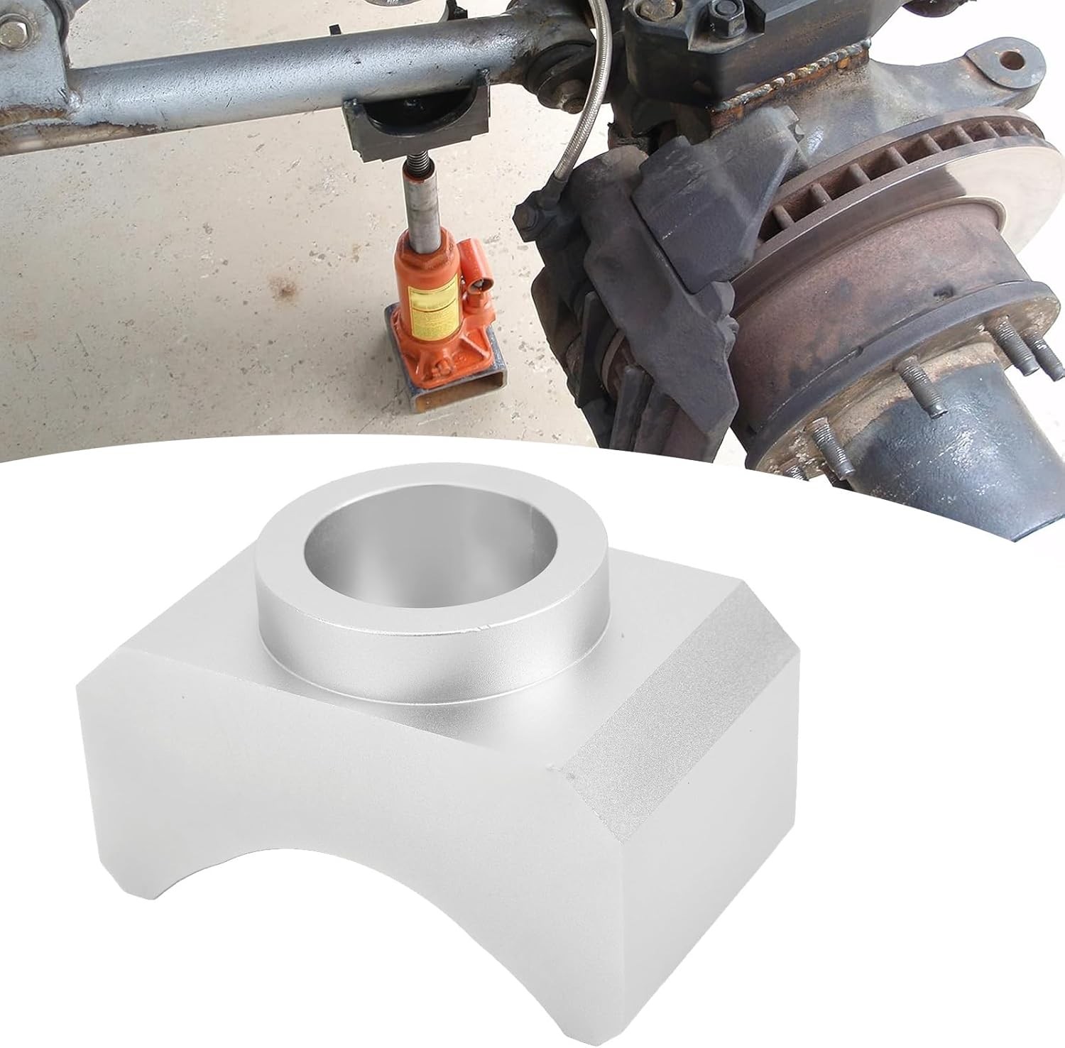 Bottle Jack Axle Adapter Lifting Saddle 3" & 4" Axle for Jack Lifting 1.5 inches