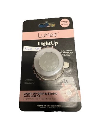 Lumee Light Up Grip Mirror Stand - Stylish Makeup Tool for Perfect Reflection