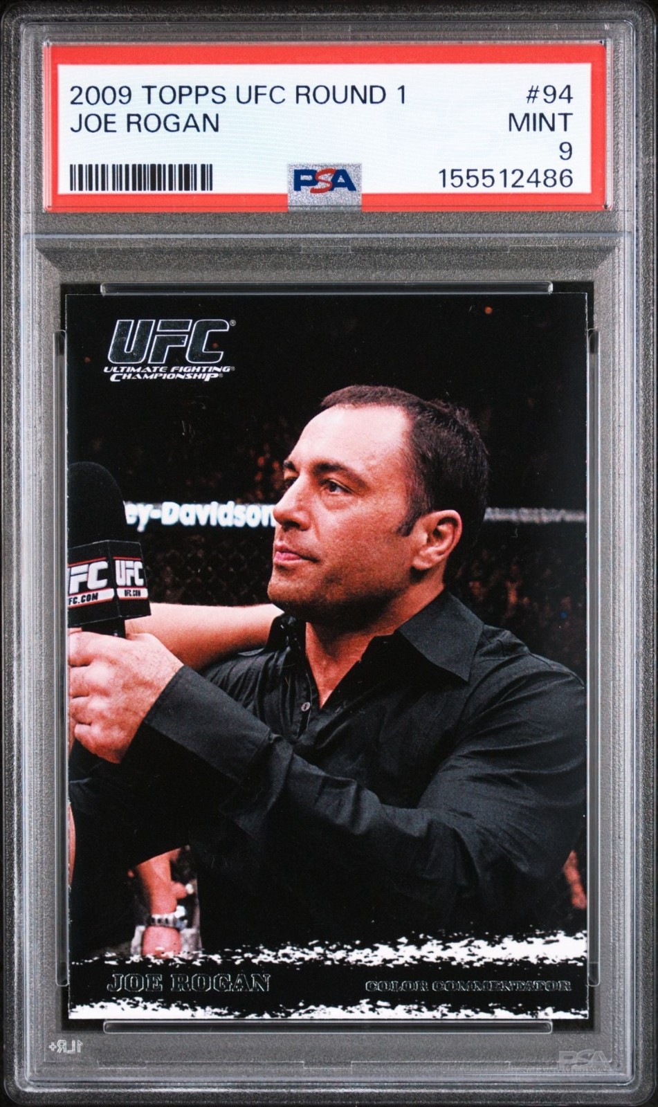 2009 Topps Round 1 UFC #94 (RC) Joe Rogan Rookie PSA 9 view 1