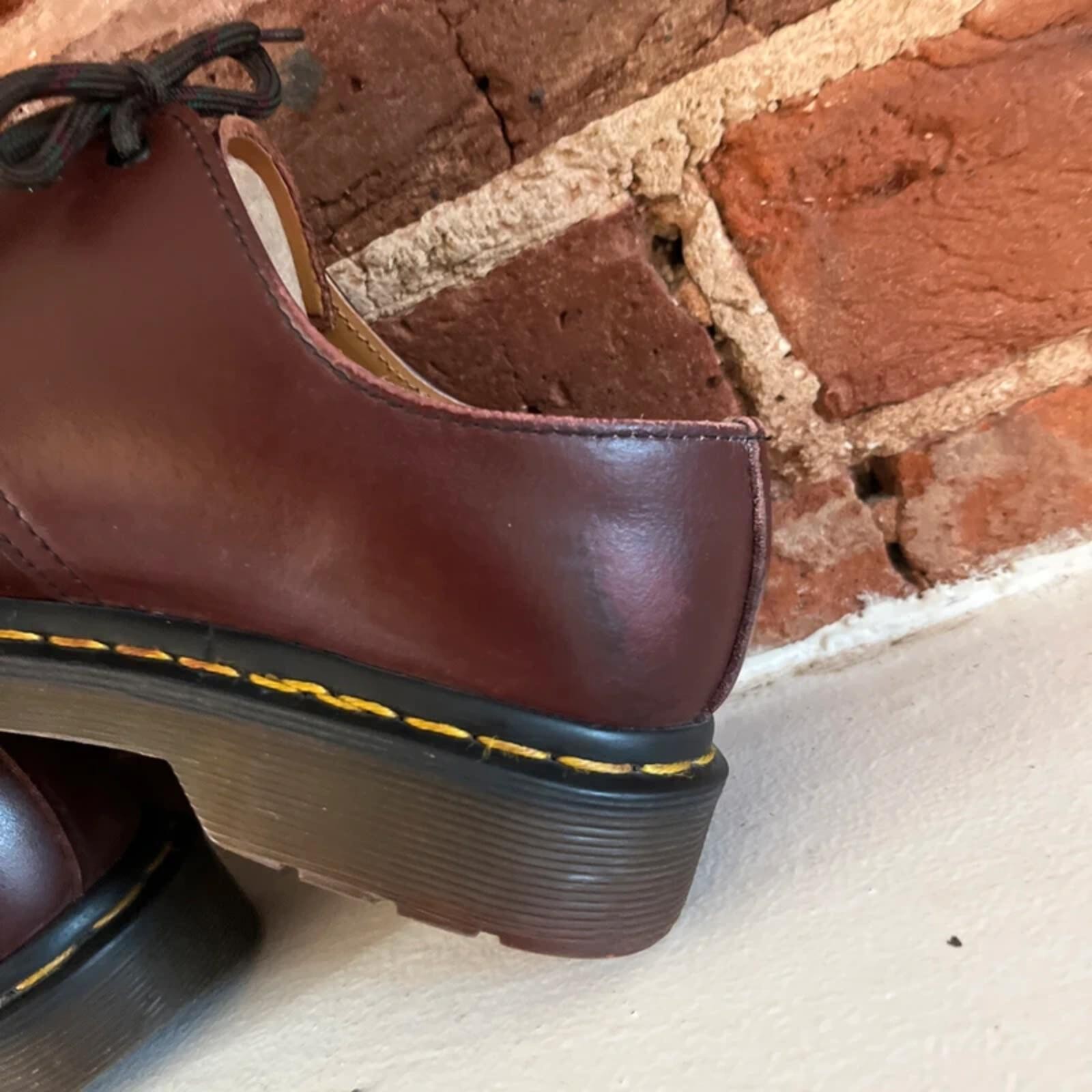 Vintage Dr Marten Maroon/Brown Women’s Leather Boots | UK size 4 image 4