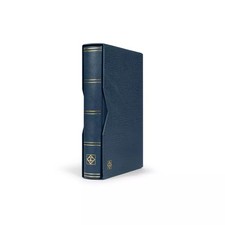 Classeur Premium cuir 64 pages pour timbres avec étui.