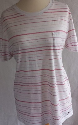 RJR JOHN ROCHA Tailored to fit PASTEL Stripes Long line top BRAND NEW Small   