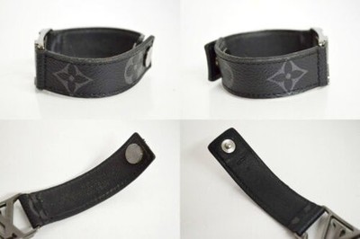 Louis Vuitton M6295 Hockenheim Bracelet Monogram Eclipse Leather