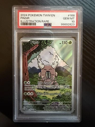 Pokemon TCG Pinsir 168/167 Sv06 Twilight Masquerade IR Holo EN PSA 10 2024