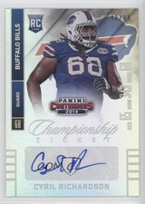 2014 Panini Contenders Championship Ticket 40/99 Cyril Richardson #117 Auto 0c2