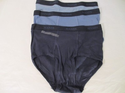 3 Hanes Men's Our Most Comfortable Briefs Size Large Underwear