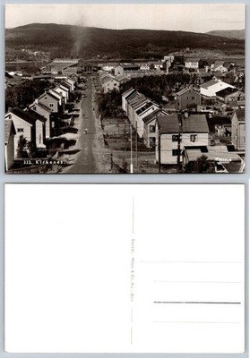 Kirkenes Norway RPPC Postcard Mittet & Co. A.s. Mid-Century Town View