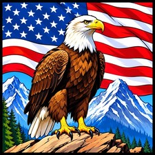30 Custom Patriotic Eagle Special Personalized Address Labels