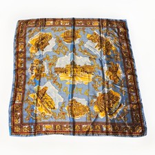 Italian Square Scarf Souvenir Rome Roma Landmarks Made In Italy Polyester