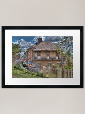 Gold Commissioner's Residence, Sofa gerahmtes Wandbild Poster Leinwanddruck Bild