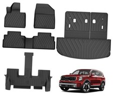 Floor Mats Cargo 2020-2025 Telluride Floor Mats Cargo Liner Backrest Mats