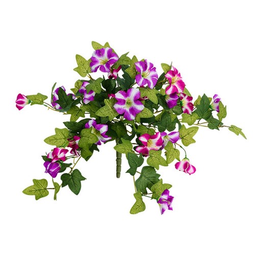 Realistic Artificial Petunias Flowers UV Resistant Faux Petunias Balcony - Picture 13 of 14