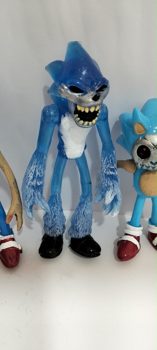 Pack Of 4 Sonic Horror Figure 5” Sonic.exe Sonic The Hedgehog