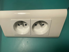 LEGRAND MOSAIC 45 Double prises 2P+T  731111  plaque horizontal 75010