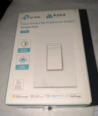 NEW!!! Tp-link Kasa Smart Wi-Fi Dimmer Switch Single Pole KS220 1-Pack