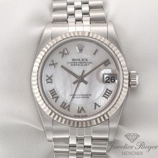 Rolex Medium Datejust 31 mm 78274 2002 Stahl Weissgold 750 Perlmutt Automatik