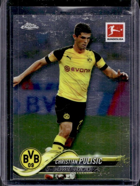2018 Topps Chrome Bundesliga Christian Pulisic #90 Dortmund
