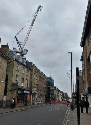 Foto 12x8 Turmdrehkran auf der Regent Street, Cambridge Cambridge \/TL4658 This c2018