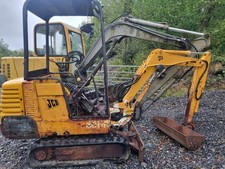 JCB 801.4 1995 Mini Digger Excavator Dismantling, left Side Counterweight