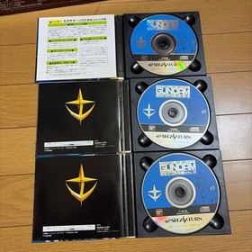 Mobile Suit Gundam Side Story I II III 1 2 3 Sega Saturn SS Lot Japan Import