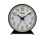 14077 Equity by La Crosse Battery Powered Analog Quartz Alarm Clock - Black