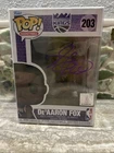 De’aaron Fox Autographed NBA Funko Pop! #203 w/COA Sacramento Kings Autographed