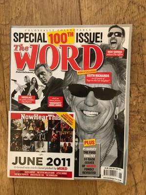 Word Magazine Issue 100 with CD Rolling Stones Ricky Gervais etc