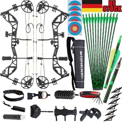 30-70lbs Compoundbogen Jagdbogen Carbonpfeile Sportbogen Bogenschießen Jagd RH