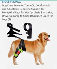 Dog Knee Brace for Torn Acl Hind Leg for Support w/Cruciate Ligament Sm Petite