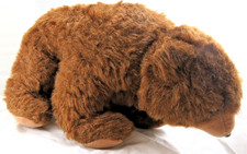 16" Knickerbocker Brown Teddy Bear Glass Eyes Velveteen Muzzle Paws NICE