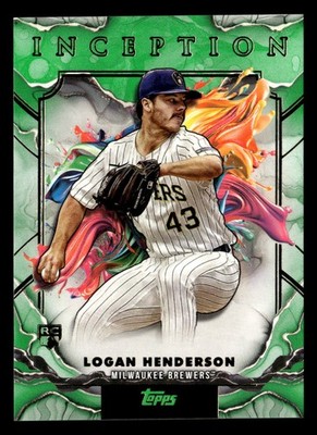 2025 Topps Inception #12 Logan Henderson Green RC Brewers