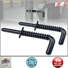 Heavy Duty Steel Trailer Gate Spring Latch Pin Repair Kit 819T Anti-Rust Black
