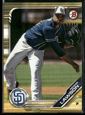 Reggie Lawson 2019 Bowman Prospects Gold /50 #BP-68 San Diego Padres