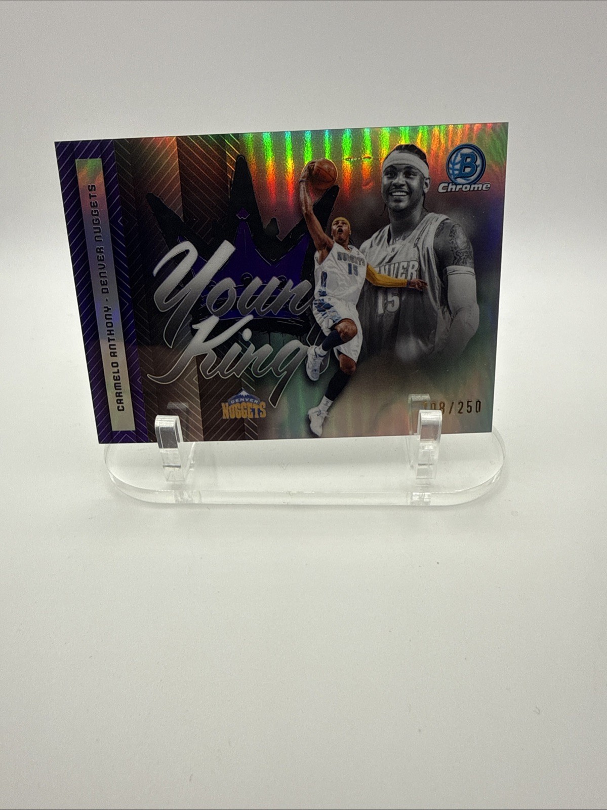 2025-26 Bowman - #108/250 Young Kings Carmelo Anthony Purple Refractor