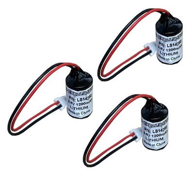 3pc 3.6V 1200mAh LS14250PLUG Compatible With Battery Fits R911277133, R911281394