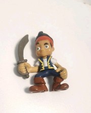 "Figura de acción de 3"" de juguete de plástico Ty34 de Jake y los piratas del País de Nunca Jamás con espada Disney"